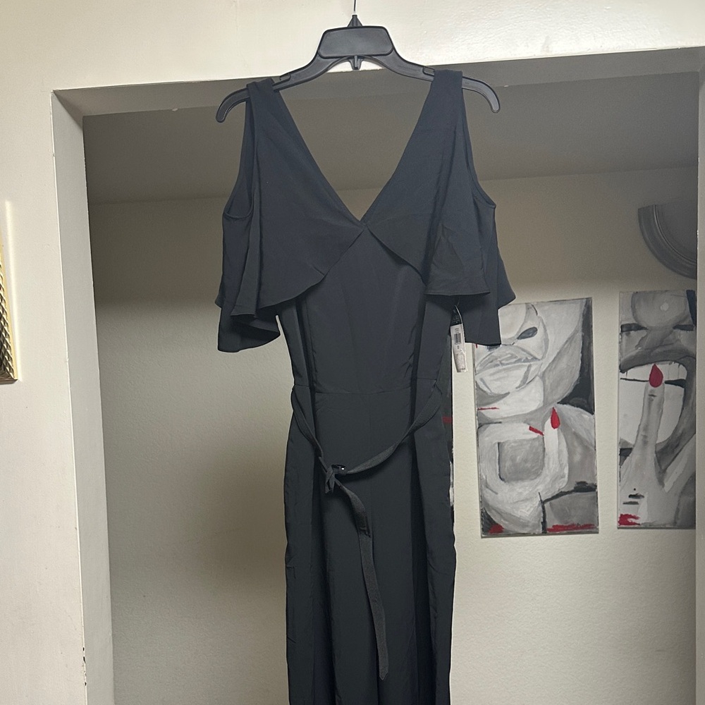 Lauren Ralph Lauren Black Cold Shoulder Jumpsuit